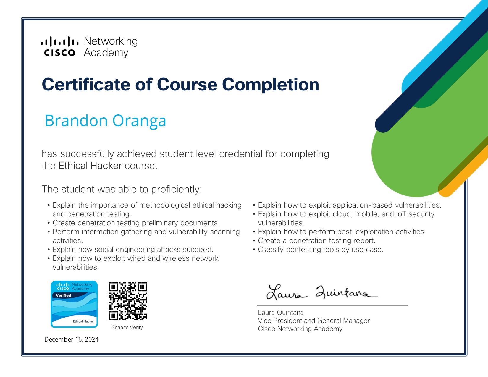 ISC2 Certified in Cybersecurity